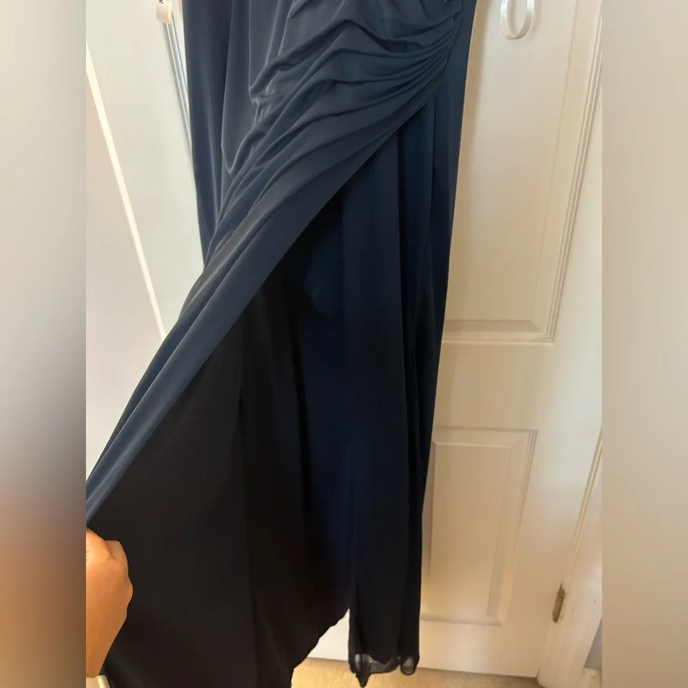 Azazie bridesmaid dress- dark navy color - Picture 5 of 13